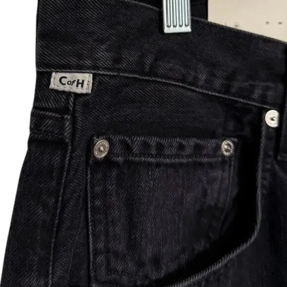 Anthropologie Citizens of Humanity Gaucho Jean Womens 33 Black Wide Leg Crop NWT - Picture 8 of 12